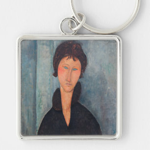 Amedeo Modigliani - Vrouw met blauwe ogen Sleutelhanger