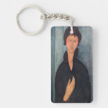 Amedeo Modigliani - Vrouw met blauwe ogen