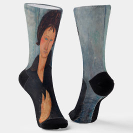 Amedeo Modigliani - Vrouw met blauwe ogen Sokken