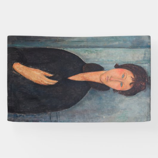 Amedeo Modigliani - Vrouw met blauwe ogen Spandoek (Horizontaal)