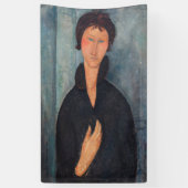 Amedeo Modigliani - Vrouw met blauwe ogen Spandoek (Verticaal)