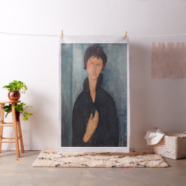 Amedeo Modigliani - Vrouw met blauwe ogen Stof