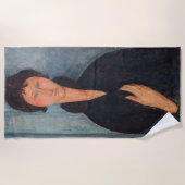Amedeo Modigliani - Vrouw met blauwe ogen Strandlaken (Voorkant)