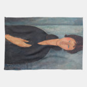 Amedeo Modigliani - Vrouw met blauwe ogen Theedoek (Horizontaal)