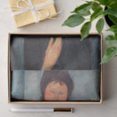 Amedeo Modigliani - Vrouw met blauwe ogen Tissuepapier (Geschenk)