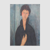 Amedeo Modigliani - Vrouw met blauwe ogen Tissuepapier