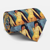 Amedeo Modigliani - Vrouw met zitplaats Stropdas (Opgerold)