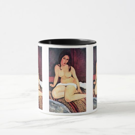 Amedeo Modigliani - Vrouw met zitplaatsen Mok (Midden)