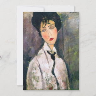 Amedeo Modigliani - Vrouw met Zwarte Vakbassin Kaart