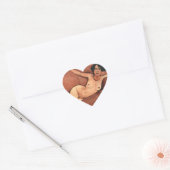 Amedeo Modigliani Vrouw Op Een Bank Hart Sticker (Envelop)