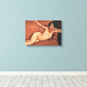 Amedeo Modigliani Woman on a Sofa Canvas Afdruk (Insitu (Houten vloer))
