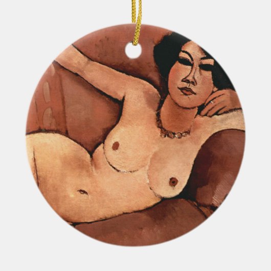Amedeo Modigliani Woman on a Sofa Keramisch Ornament (Voorkant)