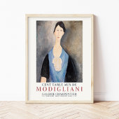 Amedeo Modigliani Young Woman in Blue Art Exhibit Poster