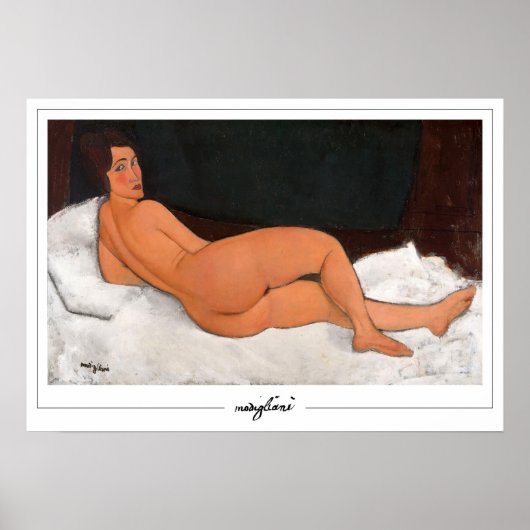 Amedeo Modigliani Zedign Art Poster #133 (Voorkant)