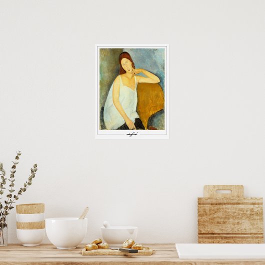 Amedeo Modigliani Zedign Art Poster #17 (Keuken)