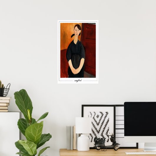 Amedeo Modigliani Zedign Art Poster #255 (Thuiskantoor)
