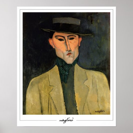 Amedeo Modigliani Zedign Art Poster #273 (Voorkant)