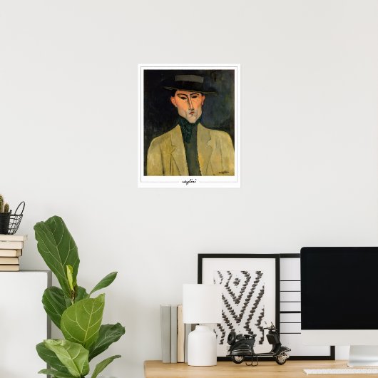 Amedeo Modigliani Zedign Art Poster #273 (Thuiskantoor)