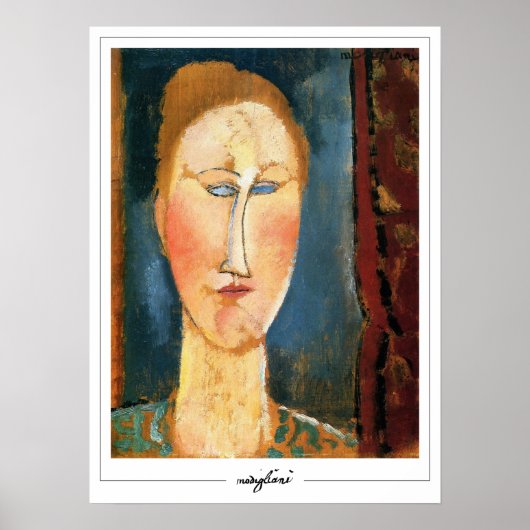Amedeo Modigliani Zedign Art Poster #281 (Voorkant)