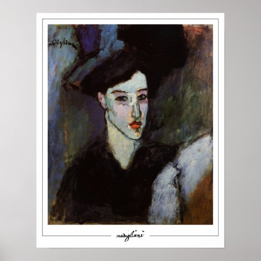 Amedeo Modigliani Zedign Art Poster #304 (Voorkant)