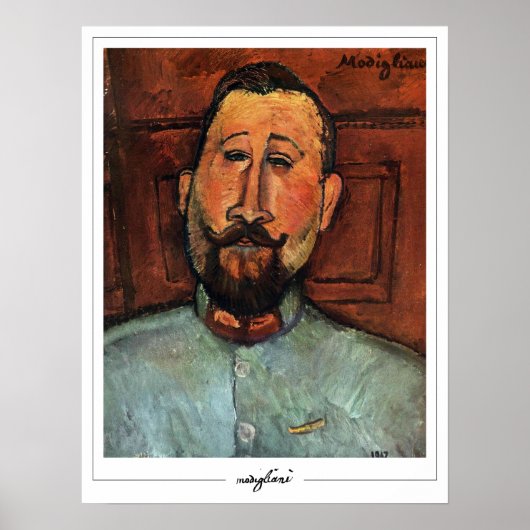 Amedeo Modigliani Zedign Art Poster #317 (Voorkant)