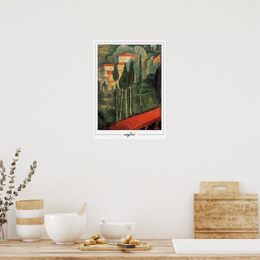 Amedeo Modigliani Zedign Art Poster #334 (Keuken)