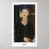 Amedeo Modigliani Zedign Art Poster #7 (Voorkant)