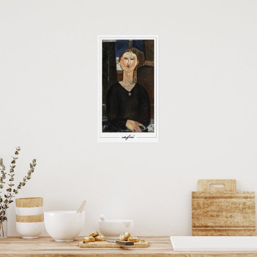 Amedeo Modigliani Zedign Art Poster #7 (Keuken)