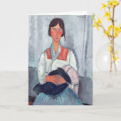 Amedeo Modigliani - Zigeunervrouw met baby Kaart (Gele Bloem)