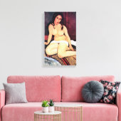 Amedeo Modigliani - Zittende vrouw Canvas Afdruk (Insitu (Woonkamer))