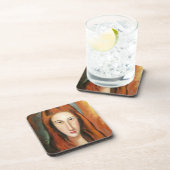 Amedeo Modigliani's Jeanne Hebuterne Portrait Bier Onderzetter (Rechterzijde)