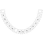 Ameen Mubarak Pennant Bunting Banner (Alle)