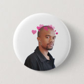 Ameer Vann w/Hearts - Brockhampton Ronde Button 5,7 Cm (Voorkant)