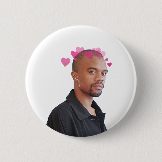 Ameer Vann w/Hearts - Brockhampton Ronde Button 5,7 Cm (Voorkant)