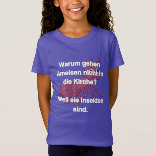 Ameise in Sekten Comic Design  T-shirt (Voorkant)