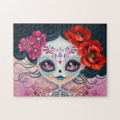 Amelia Calavera Sugar Skull Puzzle Legpuzzel (Horizontaal)