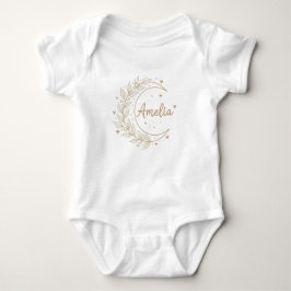 Amelia Custom Name Baby Bodysuit - Elegant Celesti