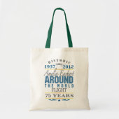 Amelia Earhart 75 Year Anniversary Tote Bag (Voorkant)