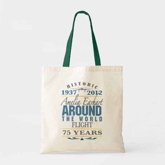 Amelia Earhart 75 Year Anniversary Tote Bag (Voorkant)