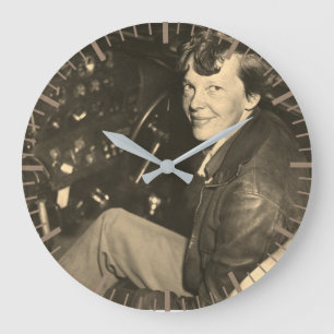 Amelia Earhart Airplane Cockpit Foto 1937  Grote Klok