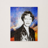 Amelia Earhart Artwork Legpuzzel (Verticaal)