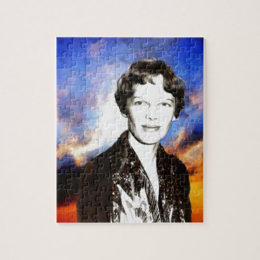 Amelia Earhart Artwork Legpuzzel (Verticaal)