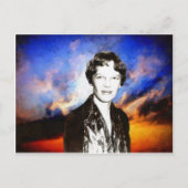 Amelia Earhart Briefkaart (Voorkant)