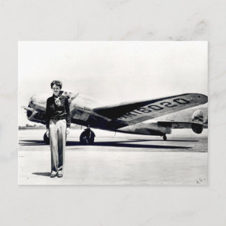 Amelia Earhart Briefkaart
