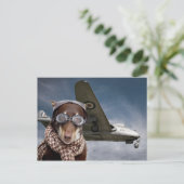 Amelia Earhart Briefkaart (Staand voorkant)