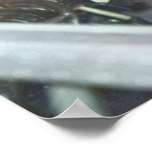 Amelia Earhart Candid Airplane Cockpit Colorized Poster (Hoek)