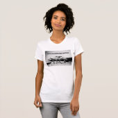 Amelia Earhart Dames Adventure Quote T-shirt (Voorkant volledig)