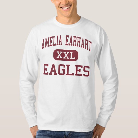 Amelia Earhart - Eagles - Middle - Riverside T-shirt (Voorkant)