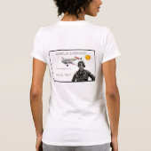 Amelia Earhart en haar Lockheed Electra plane T-shirt (Achterkant)