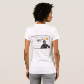 Amelia Earhart en haar Lockheed Electra plane T-shirt (Achterkant volledig)